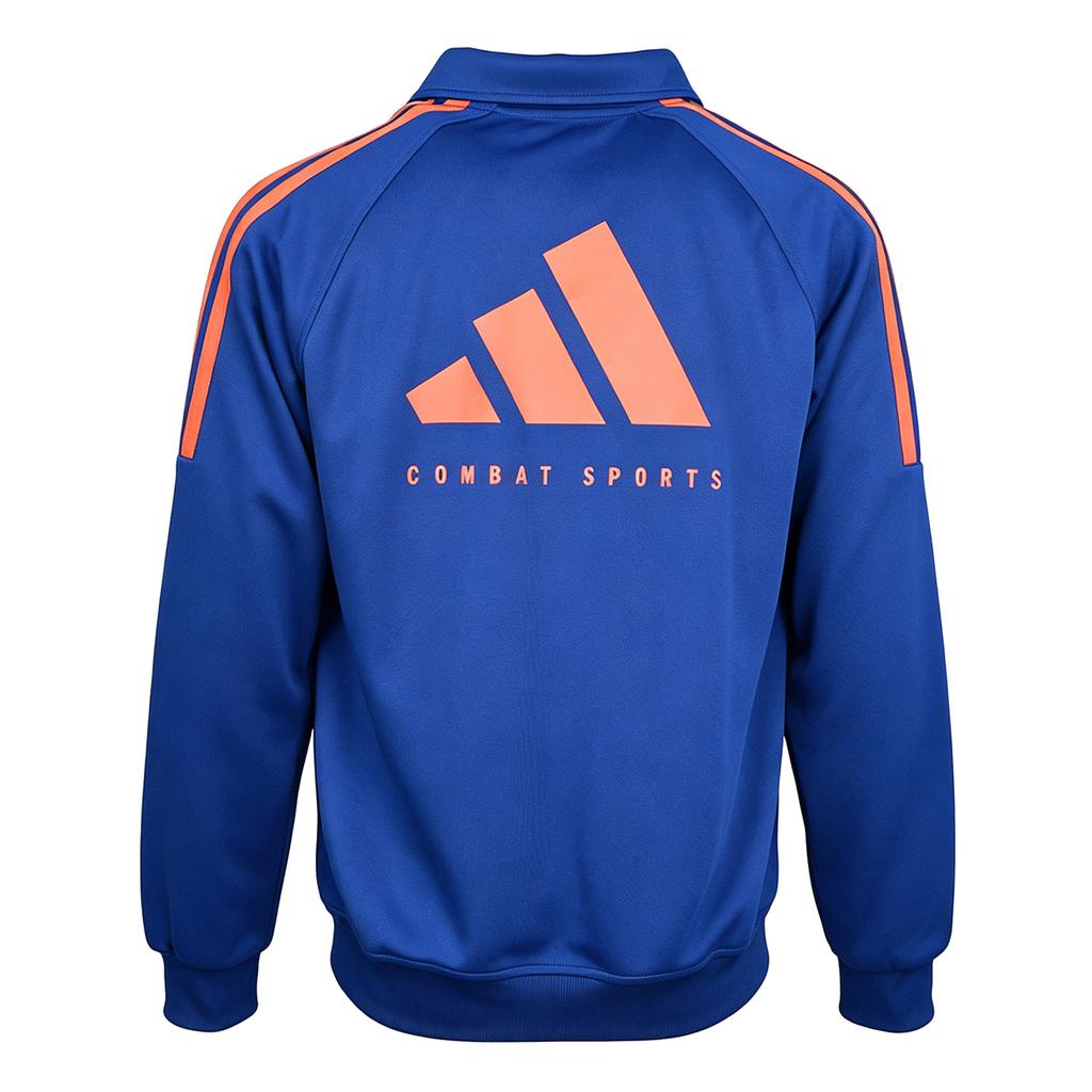 adidas Jackets Unisex Blue/Orange Stand Collar Moderate TR30JR3CS-BUOG