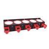 Spray Bottle Storage Rack Wall Mounted Garage Bottle Organizer with 5 Plastic Hanging Hooks