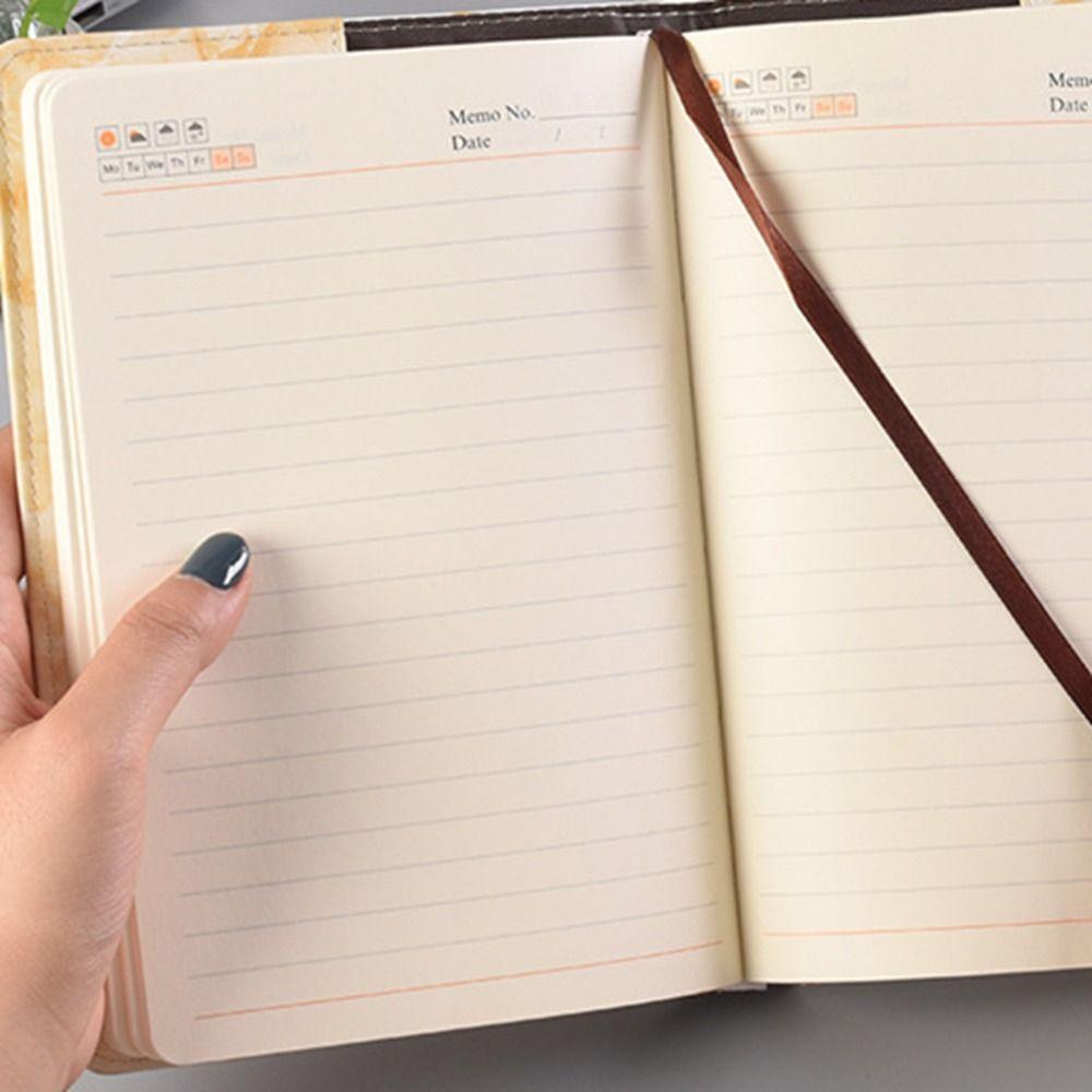 Soft Marble Texture Handbook A5 Personal Notepad Password Notebook Academic Weekly Agenda
