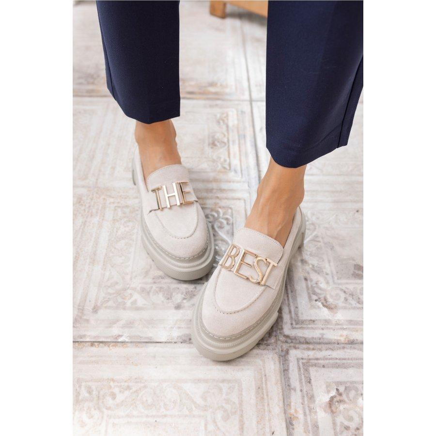 Women's Genuine Suede Casual Shoes Loafers