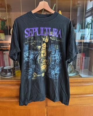 Vintage 90er Sepultura Band "Chaos AD" T-Shirt Nachdruck