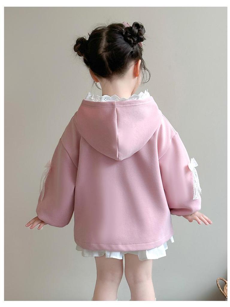 Girls' Fashionable Hooded Jacket, Spring/Autumn 2025 Collection - Trendy Baby Top