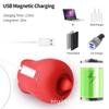 Rose Tongue Licking Vibrator Clitoris Massager Female Masturbation Device with Nipple Sucker Adult Sex Toy