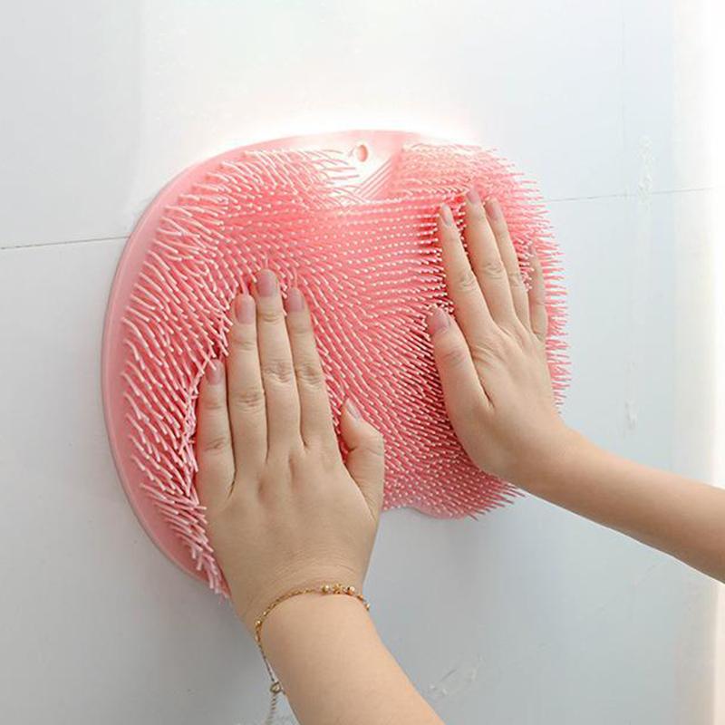 Fußwasch- und Fußmassage-Artefakt Faule Fußbürsten- und Fußmassage-Matten Zuhause Badezimmer Rutschfestes Fußwaschen mit Saugnäpfen und Fußpolstern