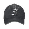 Washed Baseball Cap Palm Trees Sunset Beach Summer Hip Hop Hats For Women Men  Streetwear Outdoor Sport Sun Snapback Cap