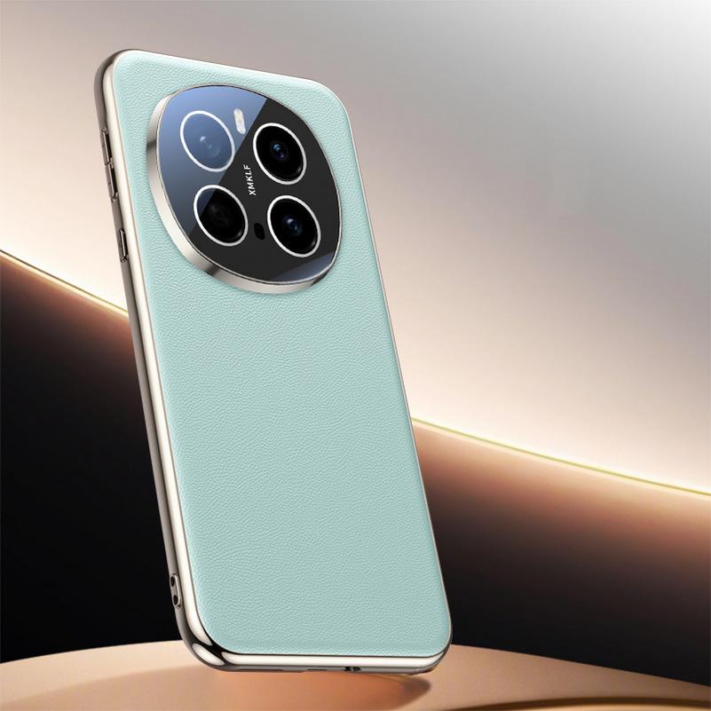 Delicate Skin Texture Plain Leather Lens Fully Wrapped Case For Honor Magic 7 Pro Magic7 Protection Cover
