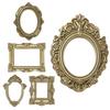 Hot Mini Vintage Picture Frames 5 Pieces Gold Antique Photography Decor Christmas Wall Photo Frames For Photography Decor Wall