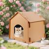Outdoor Stray Pet Nest Detachable Mobile Cat Nest Cold Resistant Cat Enclosed House For Outside Sleeping And Feeding