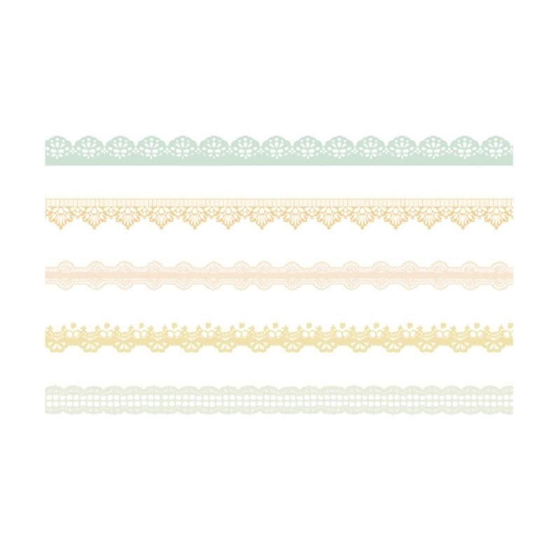 240Pcs Aesthetic Lace Sticker Scrapbooking Decorative Sticker for Journal Notebook Photo Album Phone Case Invitation