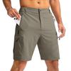 Men's Golf Shorts with Multi Pockets, Elastic Waist Casual Dress Shorts for Summer