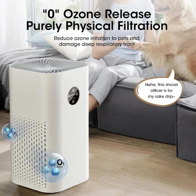 Household 4-speed Air Purifier Adsorption PM2.5 HEPA Filter Air Cleaner Desktop Air Freshener Home Smoke Remover Odor Eliminator