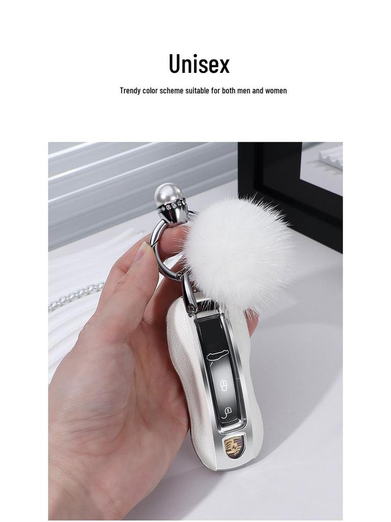 Premium Key Cover for 2024 Porsche Cayenne, Panamera, 911, 918 Model