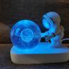 Creative 3D Astronaut Crystal Ball Led Night Light for Children Bedroom Planet Space Solar System Lamp USB Christmas Kid Gift
