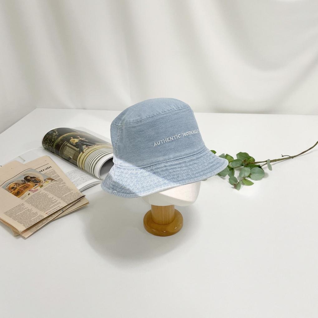 Men's and Women's Daily Bucket Hat Denim Authentic Bucket Hat