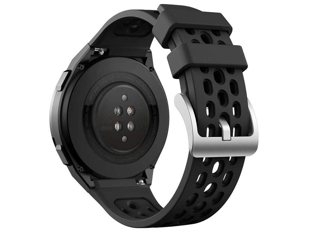 Rubber Universal Sport Strap Alogy Soft Band For Smartwatch 22Mm Black