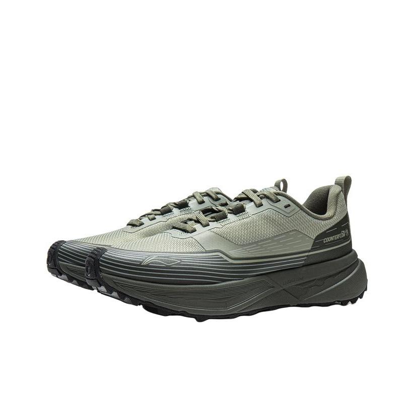 Li Ning Outdoor CF Trail Pohodlné Módní Jednoduché Všestranné Odolné Tlumení nárazů Nízký střih Turistická obuv Unisex Turistická obuv AHCV037-17