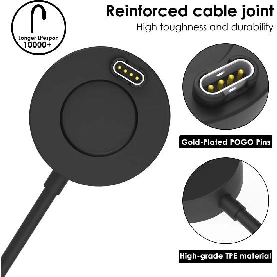 Portable USB Charger Cord For Garmin Watch Fenix 7 7S 7X 6 6S 6X 5 5X 5S Forerunner 945 935 245 255 Charger Dock With Dust Plug