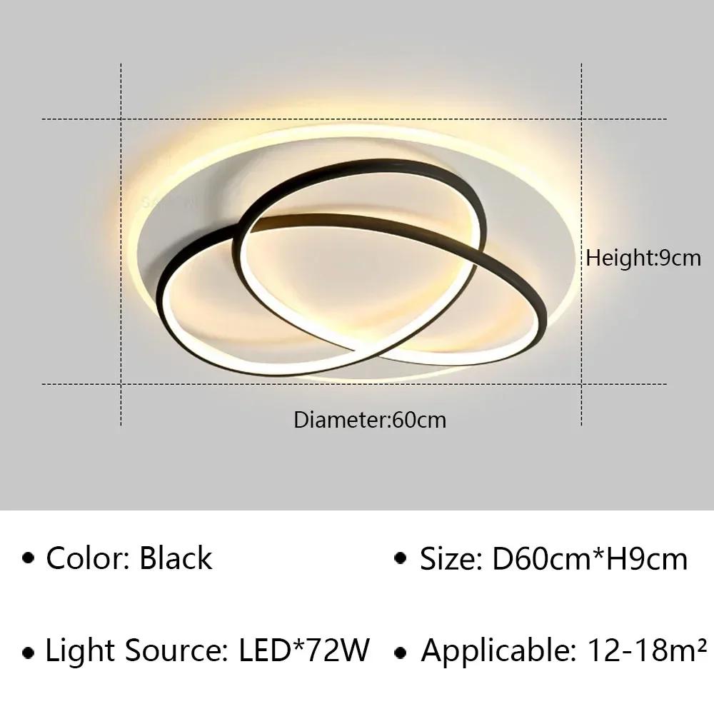 Lampă de Plafon LED Modernă Pentru Living, Sală de Mese, Dormitor, Birou, Restaurant, Balcon, Decor Acasă, Corp de Iluminat de Interior, Lustră