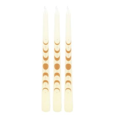 Moon Phases Taper Candle (Pack of 3)