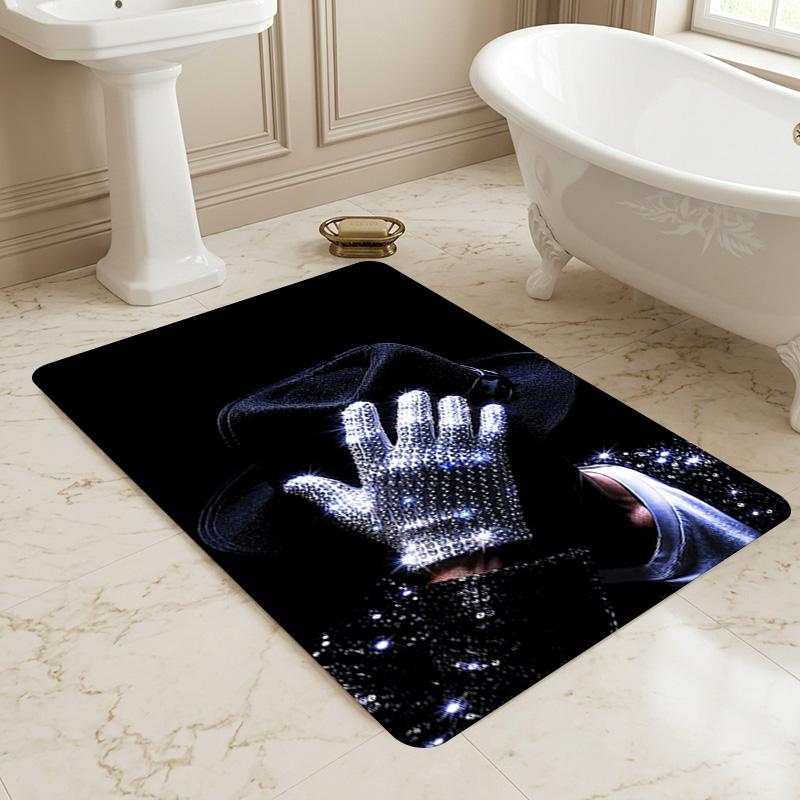 Michael Jackson Wohnzimmer rutschfester Bereichsteppich Weicher Teppich für Schlafzimmer Spielzimmer Kinderzimmer Sofa Büro Heimdekoration Fußmatte