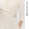 ELLASSAY Women's Spring/Summer Commuter Lapel Blazer Dress