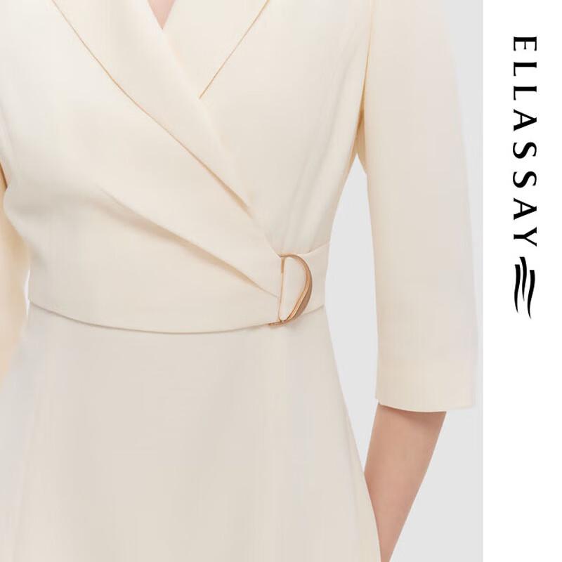 ELLASSAY Women's Spring/Summer Commuter Lapel Blazer Dress