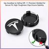 4Pcs 56MM Car Emblem Wheel Center Hub Cap Covers Auto Rim Cover For Tesla Model S Model X Model Y Model 3 Roadster SpaceX Accessory
