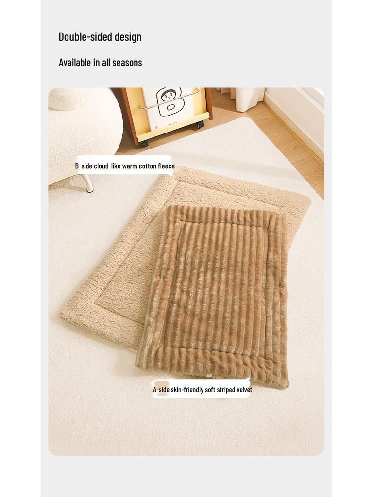 Cross-Border All-Season Semi-Closed Pet Bed for Small Dogs and Cats