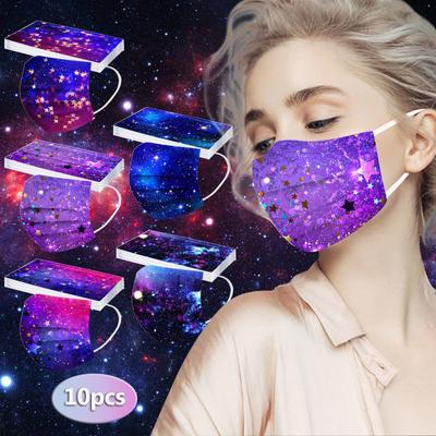 Dospelý Ženy Muž Jednorazová Rúška Priemyselná 3-vrstvová S gumičkami 10 ks Rúška