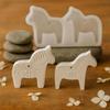 Horse Mold Horse Candle Molds Silicone Easy Release Polymer Plaster Paste Craft Moulds For Pendant Cement Gypsum Decoration
