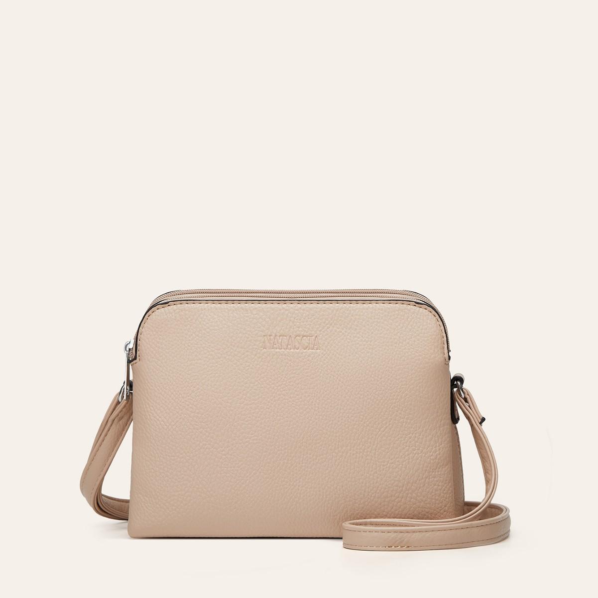 Women s bag new fashionable texture multi-layer shoulder messenger bag casual simple small square bag абрикосовый