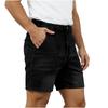 Men Denim Shorts Relaxed Fit Elastic Waistband Casual Style with Multiple Pockets Durable Stitching Versatile Design for Everyday Wear