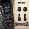 Easy On Off No Tie Shoelaces with Dot Button Quick Lock, Stretch Elastic Laces for All Athletic & Casual, Time-Saving Lazy Laces