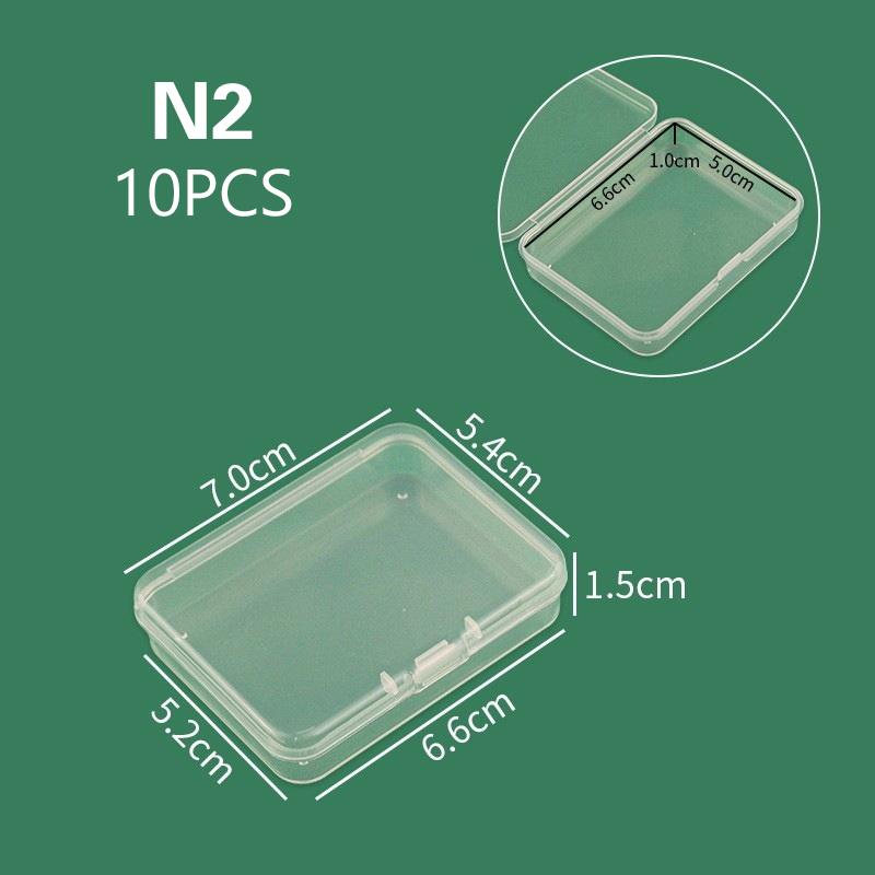 

Transparent Plastic Box Rectangular Cosmetic Storage Box Case Dustproof Durable Strong Container