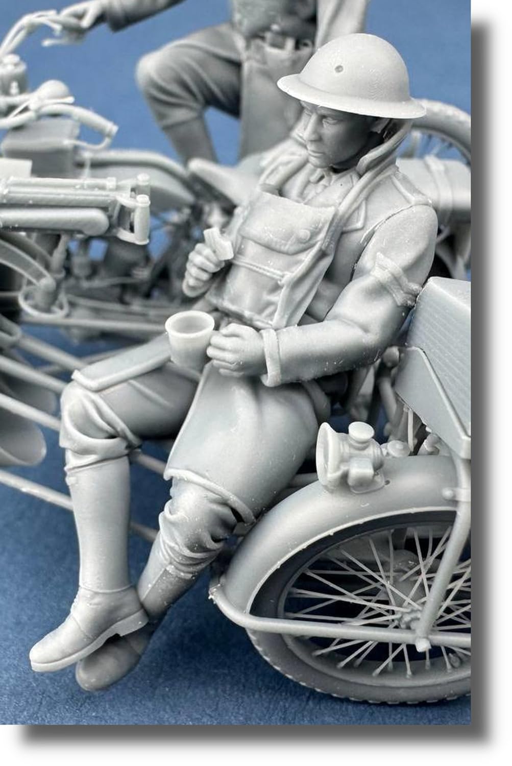 

Copperstate Models 1/35 Scale WWI British Machine Gun Unit Motorcycle Crew 2 3D Printer Kit COPF35081 (People)