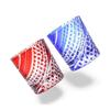 Takumibifu Dinner Luxe Kiriko Pair Glass Cup 80xH90mm 280cc Ryusui Koshi (Flowing Water Lattice) Re