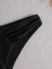 2026 European & American Black Triangle Underwear High & Low Waist New Style Hot Spring Seaside Swim Trunks Swimsuit