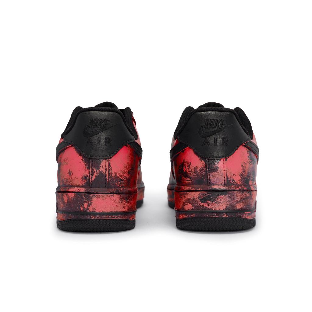 Nike Air Force 1 Slip Resistant Slip Resistant Low top Skateboard Shoes Unisex Black Red CW2288-001(Team80-SBOX)