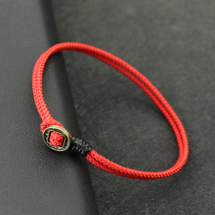 

New Simple Style Men Bracelet Rope Easy Hook 2mm Thin String Braslet Leisure Accessories Pulsera Macrame Lucky Red Thread Joias 20.5cm 8.1Inch красный