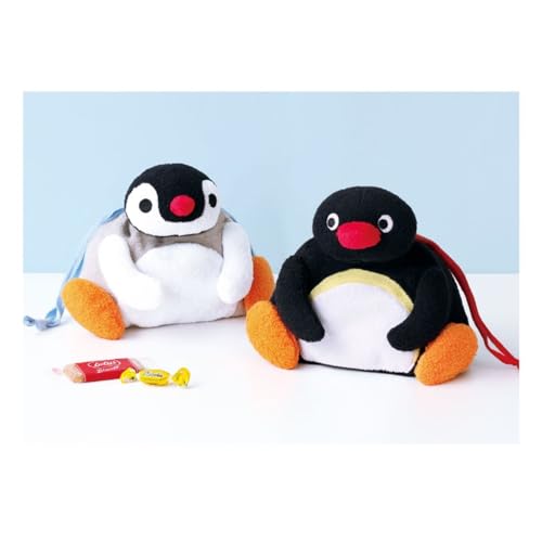 T's Factory Pingu Plush Drawstring Bag - Pingu (approx. H160 x W170 x D60mm) PI-5530523PI