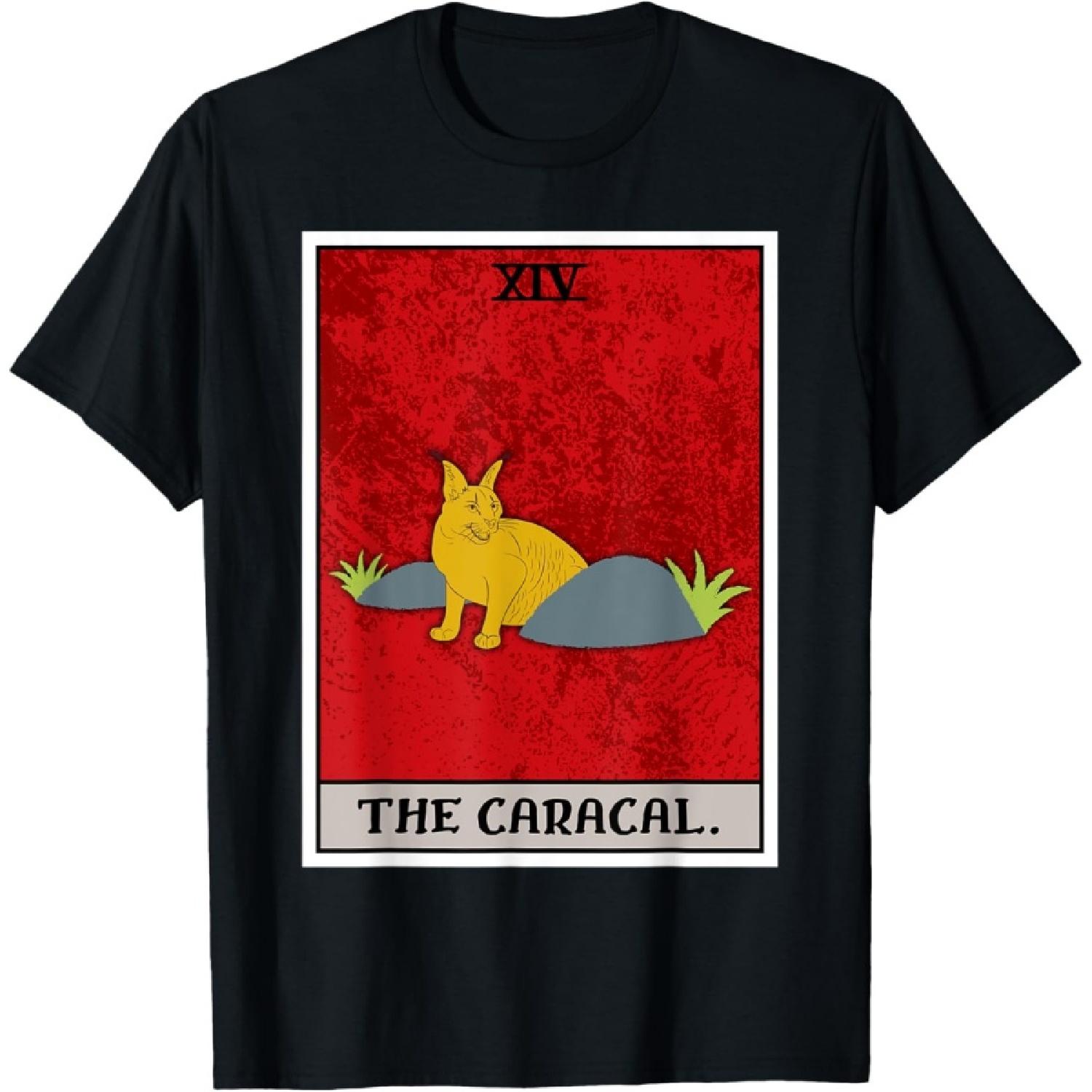 Карта Таро Каракал Большой Флоппа Большой Мем Кот Каракал Футболка S