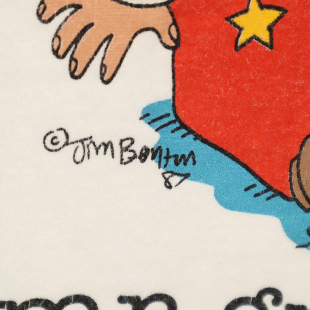 ONEITA 90s Old USA Made Mr. Grandpa Jim Benton Short Sleeve Print T-shirt Men's Used