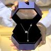 Small Waist Full Diamond Necklace Women's Round Pendant Niche High-end Korean Version Pendant Fashion Jewelry