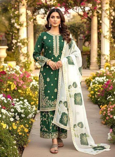 Salwar Kameez Pakistani Dress Indian Bollywood Party Wear Top Palazzo Suit