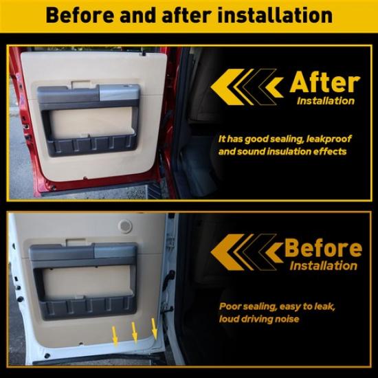 Rear Right Door Lower Weatherstrip Left or Seal For 99-16 Super Duty 1pcs