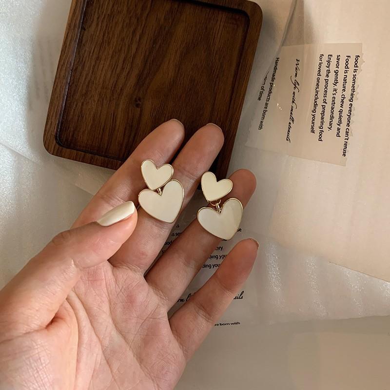 Love Geometric Earrings, Simple Flower Earrings, Fashionable Temperament Earrings, High-end Sense Earrings, Gifts