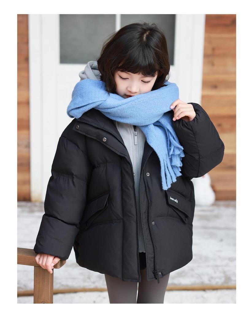 Mädchen Daunenjacke Winter 2025 Verdickt Kunst-Zweiteiler Oberbekleidung für kleine, mittlere und große Kinder