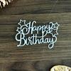 Happy Birthday Letter Die Cut Metal Embossing Stencils Carbon Steel Cutting Dies for Card Making Scrapbooking Art Craft