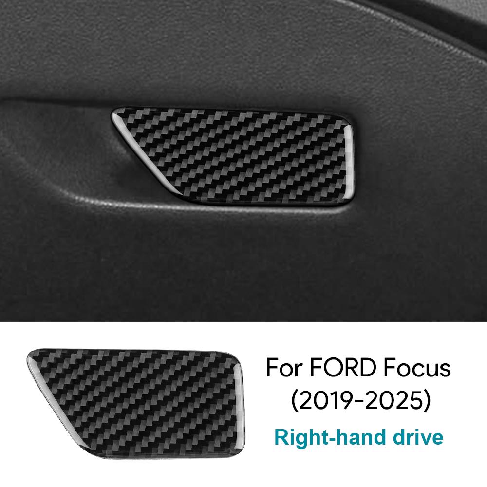 For Ford Focus/Focus ST      2024 2025 Real Soft Carbon Fiber Sticker LHD RHD Car Front Passenger Tool Box