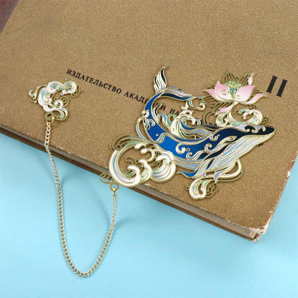 Book Holder for Teachers Chinese Style Bookmark Metal Bookmark Hollow Book Mark Retro Book Clip